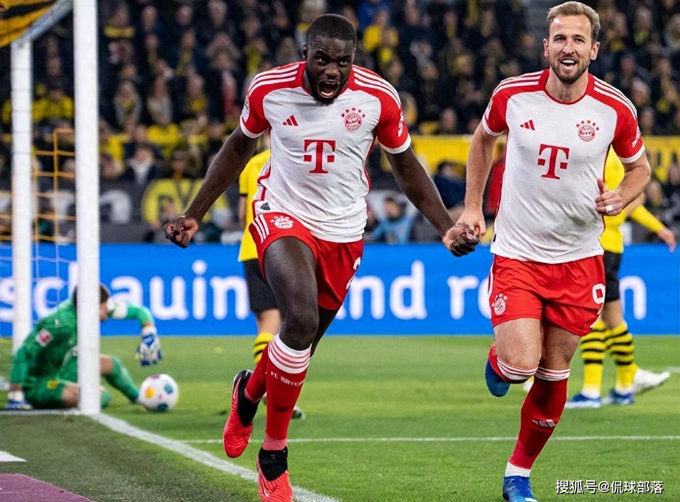 拜仁不讲武德:送多特主场惨案,凯恩戴帽,10轮15球破纪录_破门_萨内