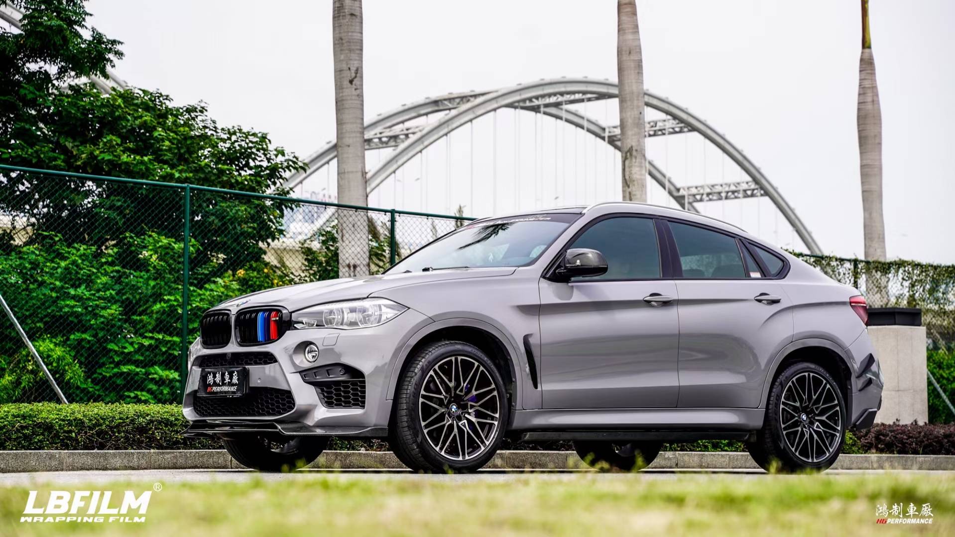 宝马x6-lb改色膜高亮纳多灰,低调简约_搜狐汽车_搜狐网