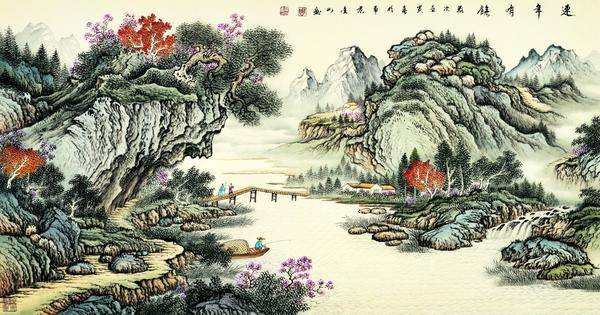 周金山:传世山水画家的大气典雅与真诚之美_先生_作品_艺术