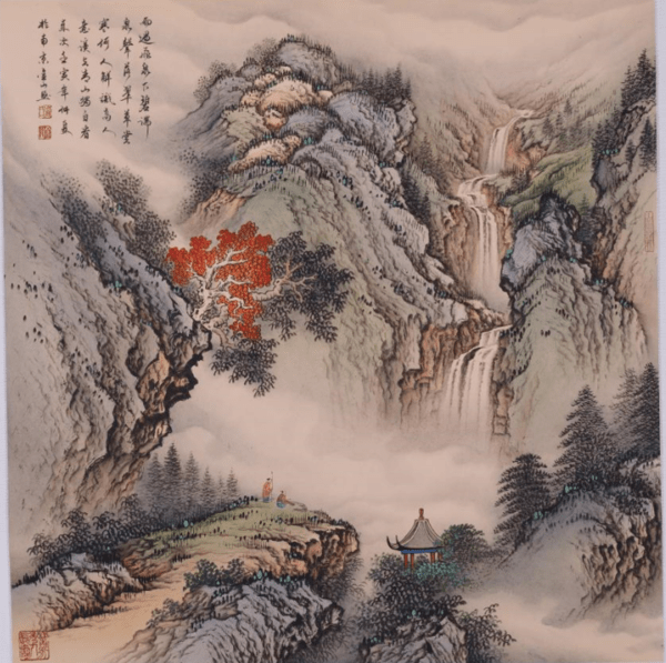 周金山老师成为首位以国画入选大金袍艺术家_中国_作品_艺术界