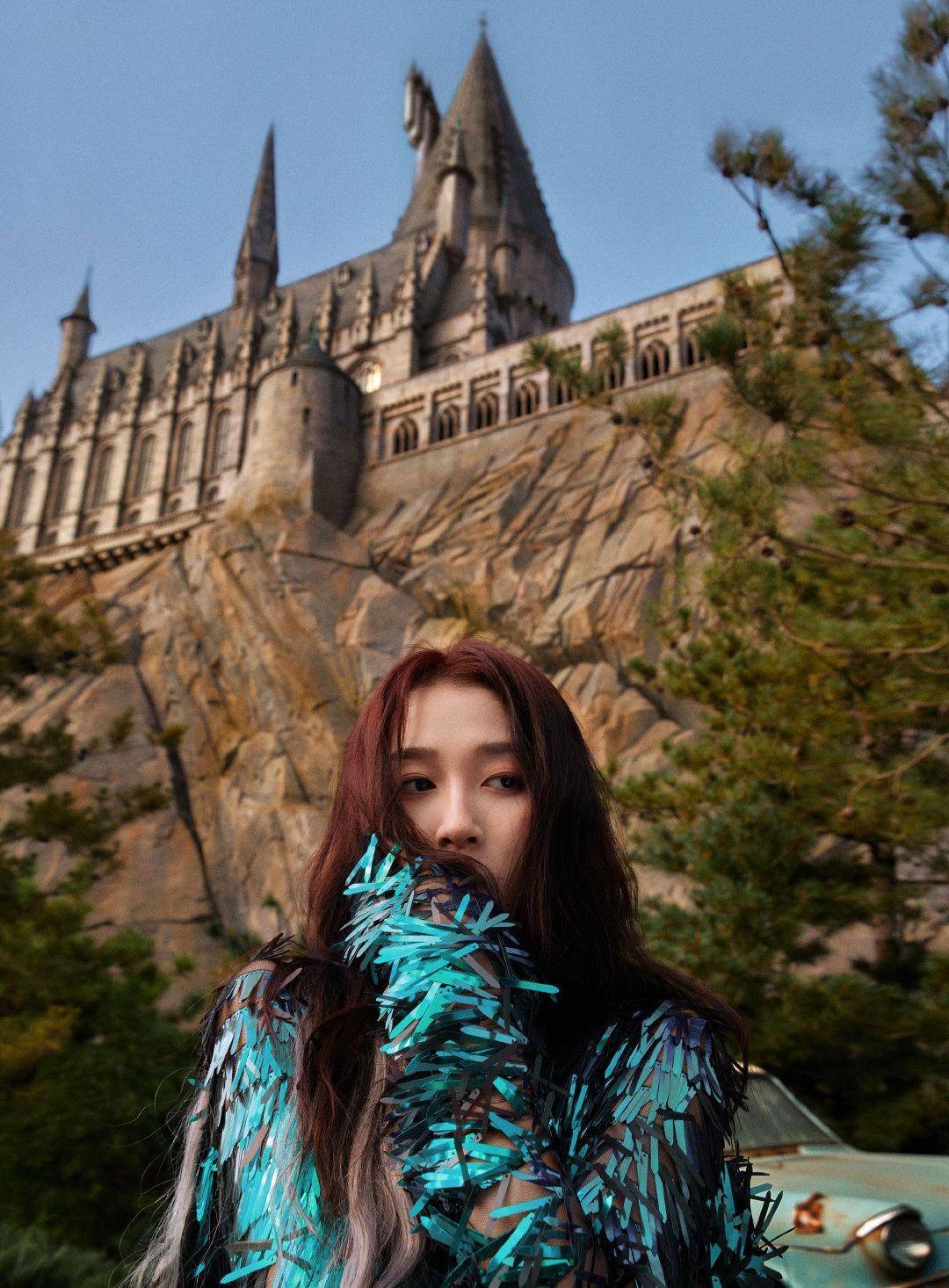 关晓彤少女感太强了,北京环球影城cos魔法女孩,网友:羡慕鹿晗_角色