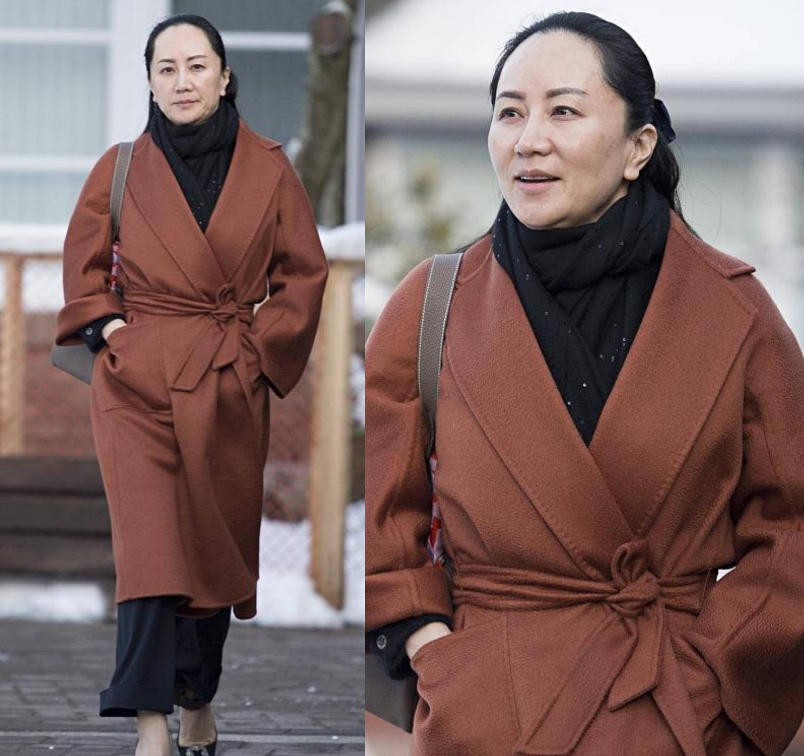 看了孟晚舟的穿搭,我发现,不穿外套搭配打底裤,依然可以显得时尚又