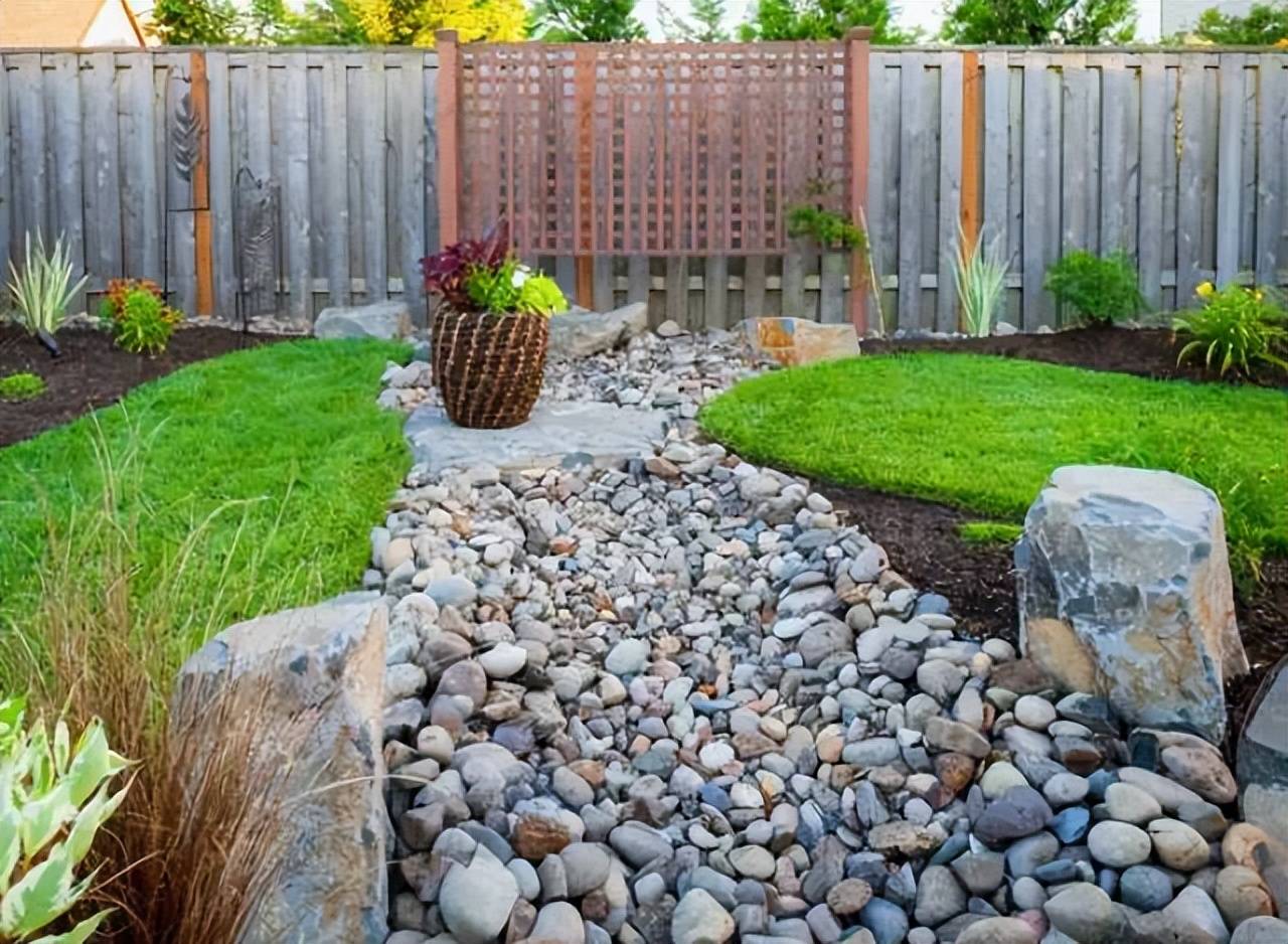 庭院旱溪景观怎么做?其实很简单哦~_水景_时候_素土