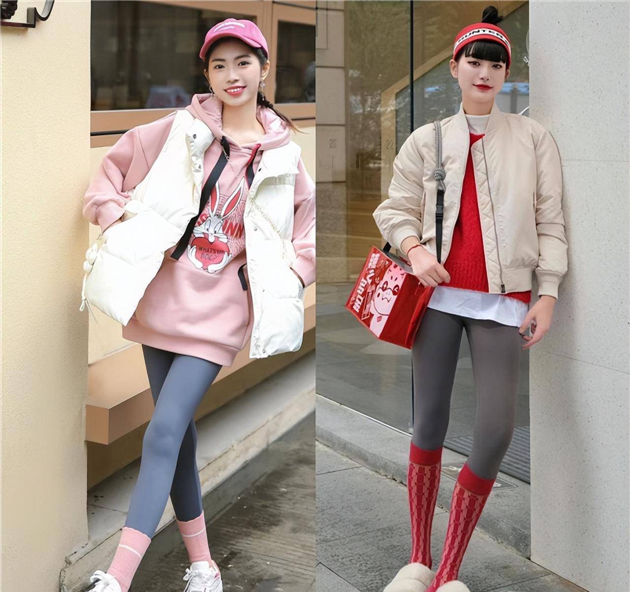 今年火了一种穿法叫"袜子裹裤子",保暖又时髦,比你想象中好看_时尚