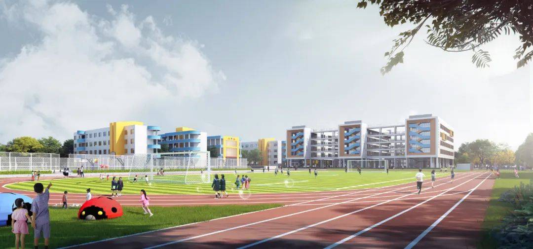 增加学位810个,横沥镇中心小学扩建工程一期教学楼主体封顶_教育_装修