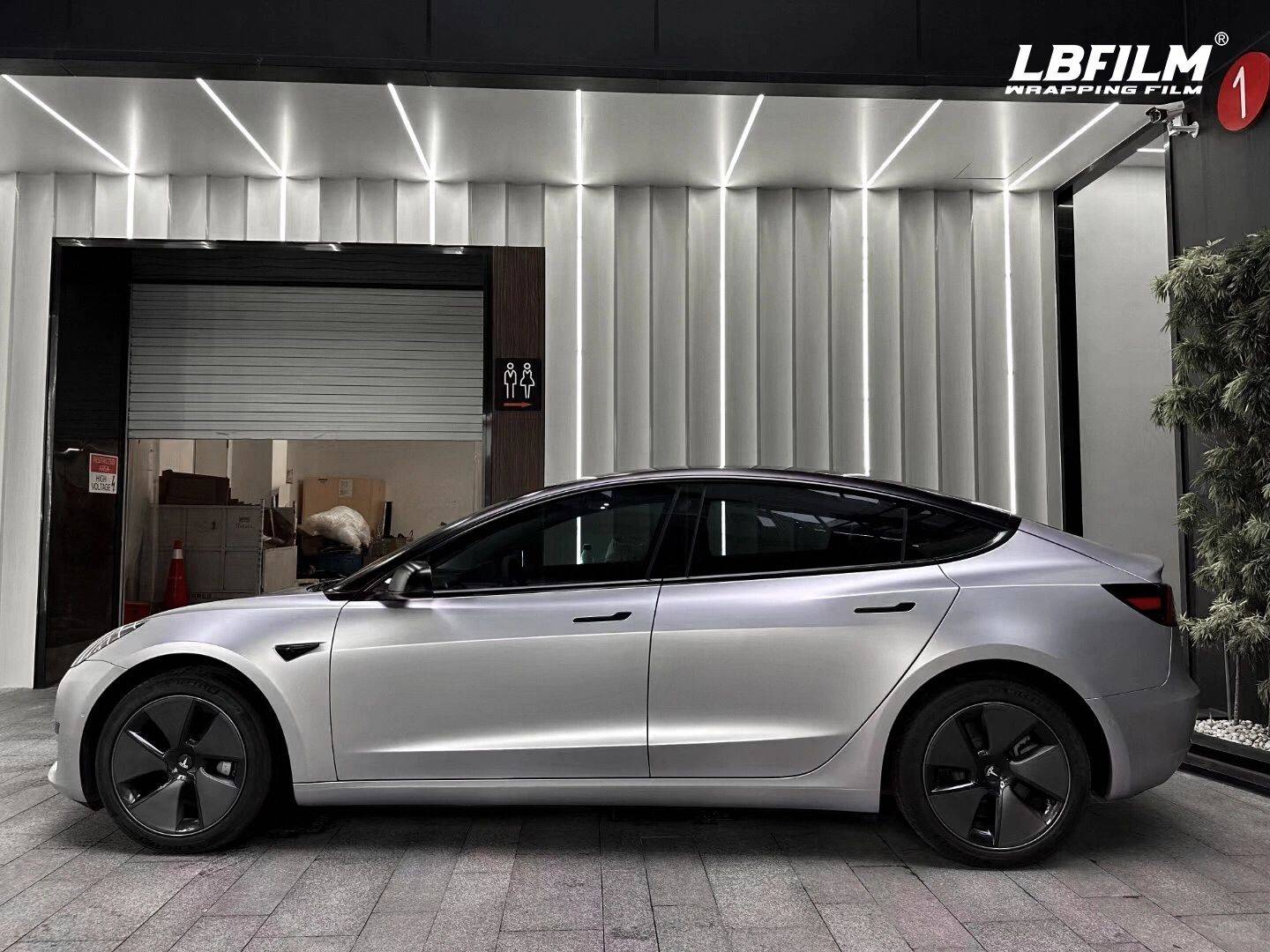 特斯拉model3-lb改色膜超亚极光银,简约而不简单_银装素裹_质感_银色