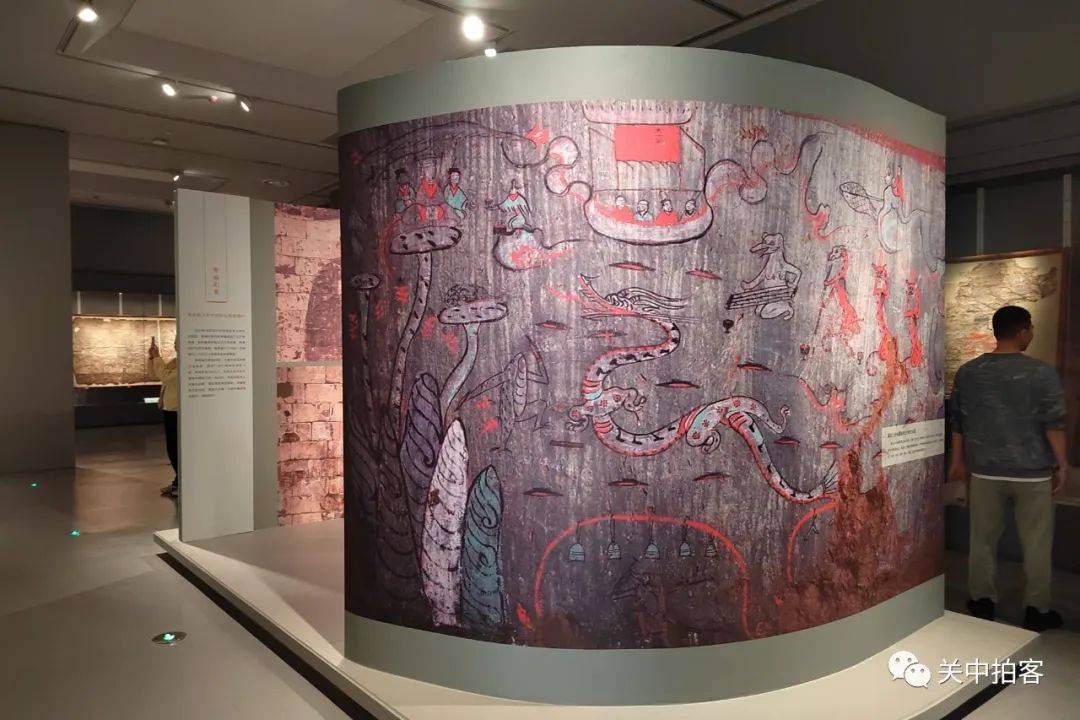 華彩出塵,素壁生輝:陝西出土古代壁畫展_墓葬_墓室_唐代