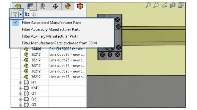 solidworks 2024新功能之electrical篇_零部件_选项_自动