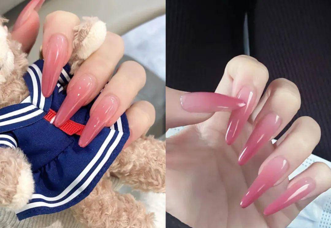16款芭比美甲,甜美又柔软!_粉色_颜色_指甲