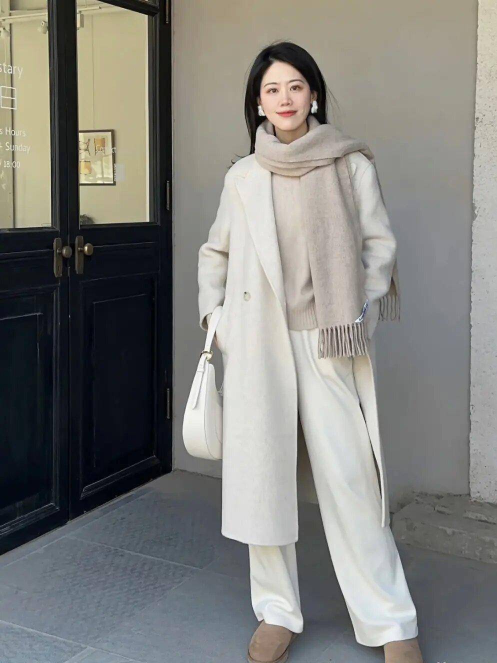 阔腿裤 4种鞋子,穿上时髦洋气还增高,腿粗胯宽的你得学_衣服_白色