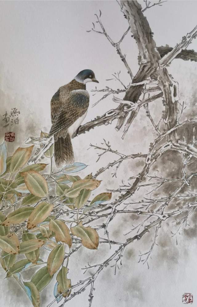 华人财智99艺术鉴赏:诗在花间语,鸟欲向天鸣——冯泊花鸟赏析_生命