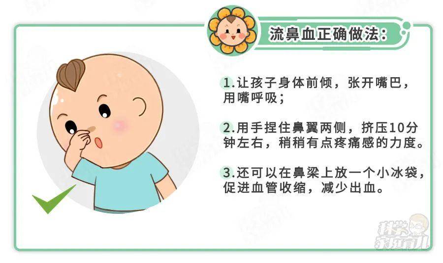 小孩子流鼻血怎么处理？