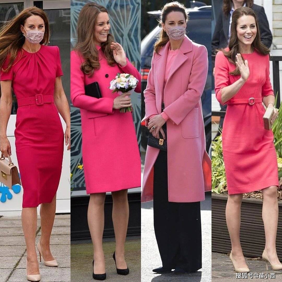 凯特王妃终于大胆一回,真空穿紫色套装像茄子,脚踩恨天高真吓人_气质