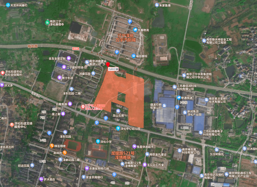 2023g90 地塊地塊名稱:江寧區淳化街道新104國道以南,工業園三號路以