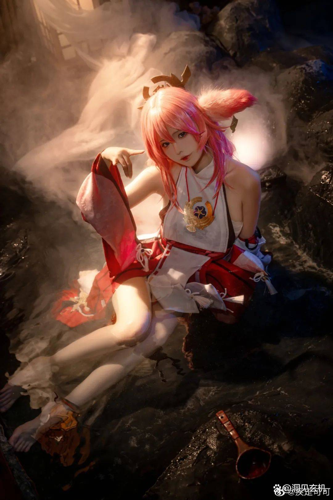 八重神子cos美图浴池写真合集|如何征服了我们的心_cosplay_魅力_角色