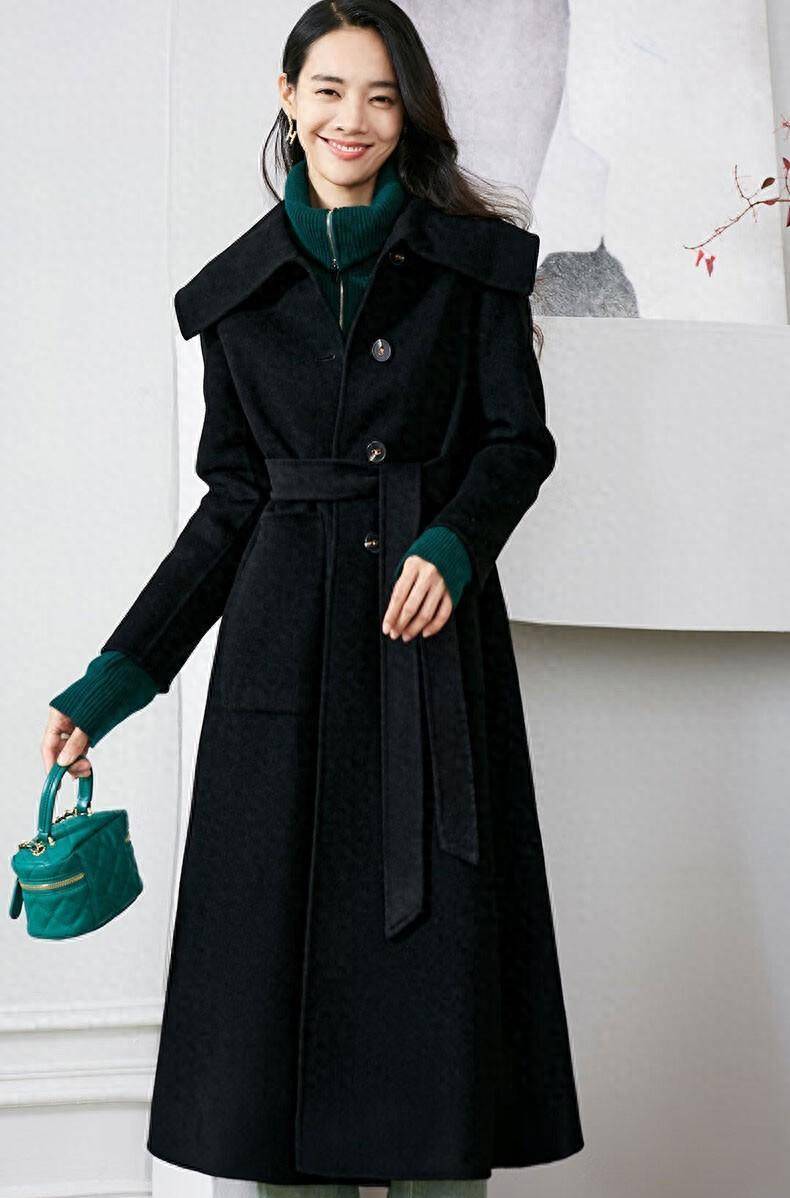 冬季流行穿搭,减龄的娃娃领羊毛大衣,让你日常穿搭舒适又有气质_时尚