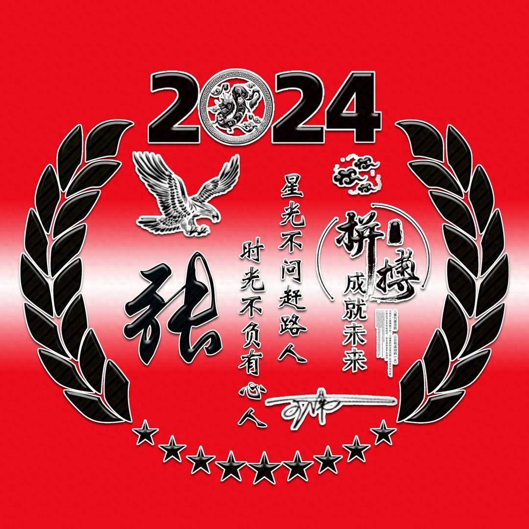 姓氏头像第845期,2024拼搏励志个性签名头像,请查收_评论_公众_壁纸