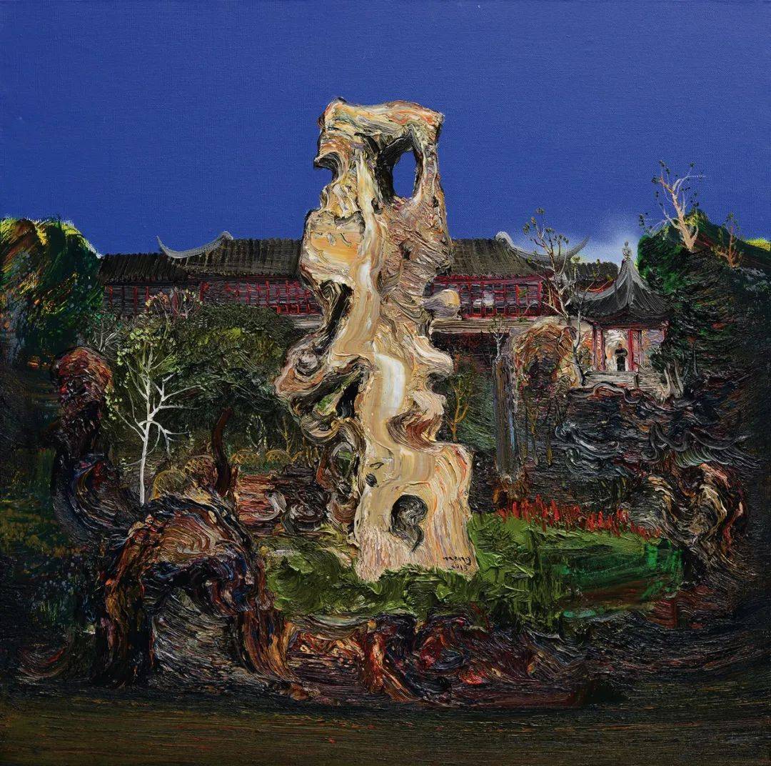 孟新宇讲座《太行山上》| 商丘师范学院_cm_布面_油画