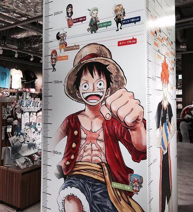 《海贼王》草帽团身高崩坏,路飞倒数第三,罗宾身高令男生脸红_弗兰奇