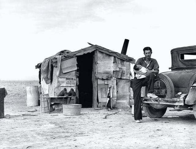 美国罕见旧照,展现大萧条期间美国人的生活_胡佛