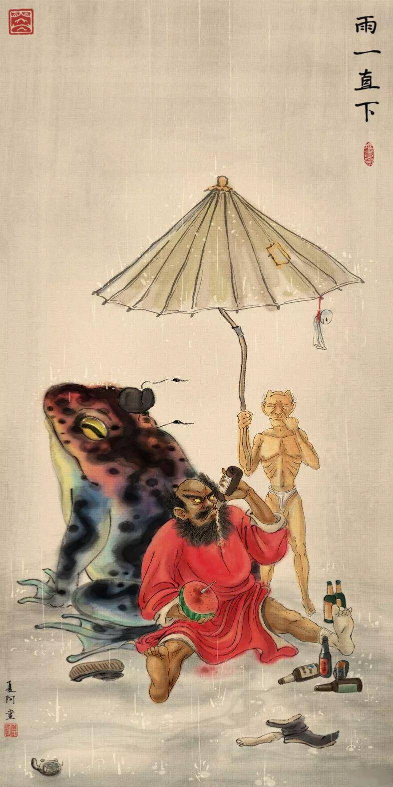 他画的"小黄图",画风奇特,毁你三观.