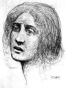 (图:1917年由纪伯伦·哈利勒·纪伯伦绘制的韩莎画像)191819