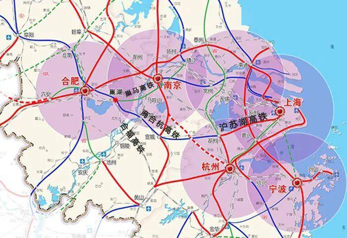 巢湖到上海高铁线路图被曝光,预计通车时间为.