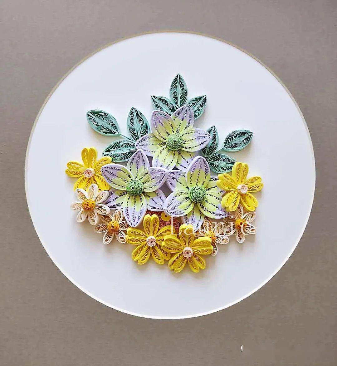 【读者作品专辑】一位教导主任的衍纸作品