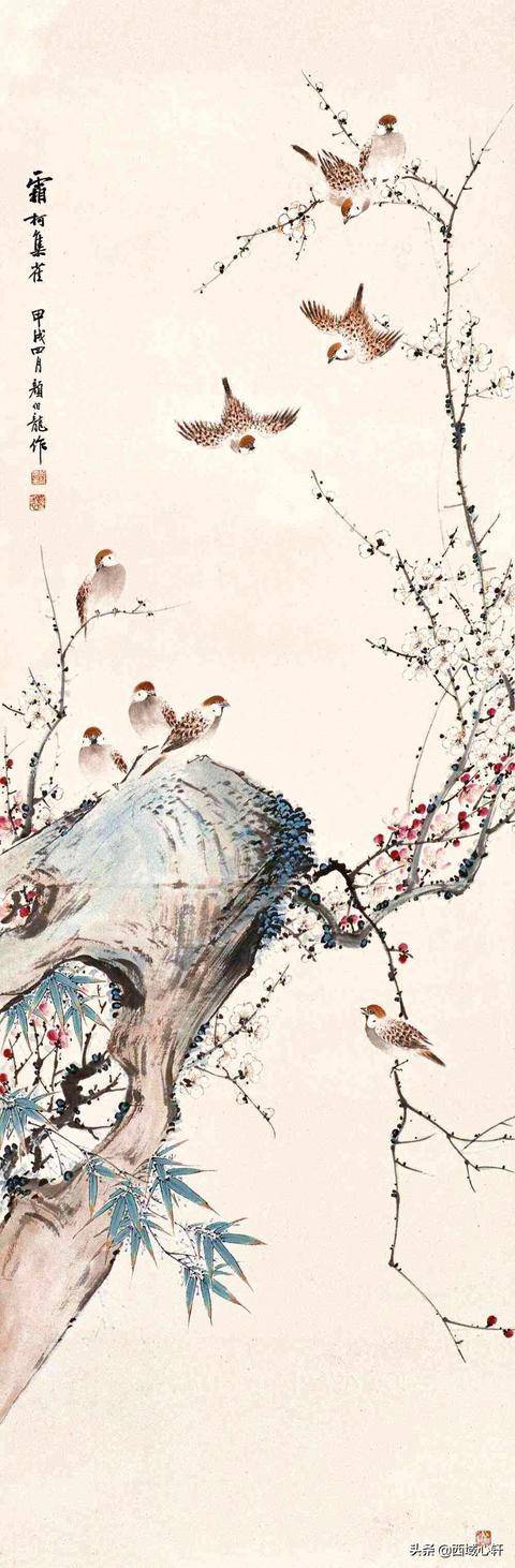 颜伯龙小写意精品花鸟38幅