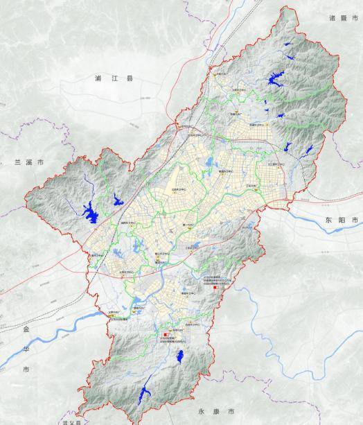 金華的四個縣級市蘭溪義烏東陽永康