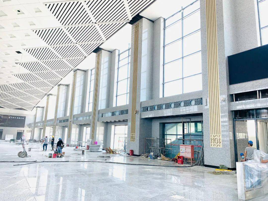 宣城站西站房建设进入收尾阶段!