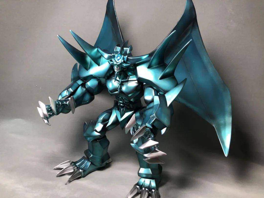 【佳作】游戏王三幻神及青眼究极龙雕像