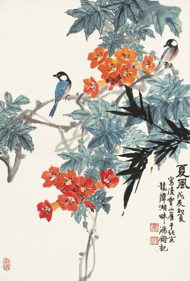 中国画金鸿均花鸟欣赏