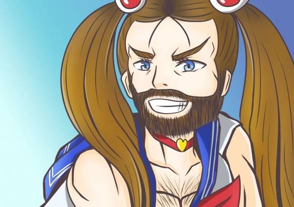 胡子少女ladybeardcos水冰月倾城美颜杀伤力十足