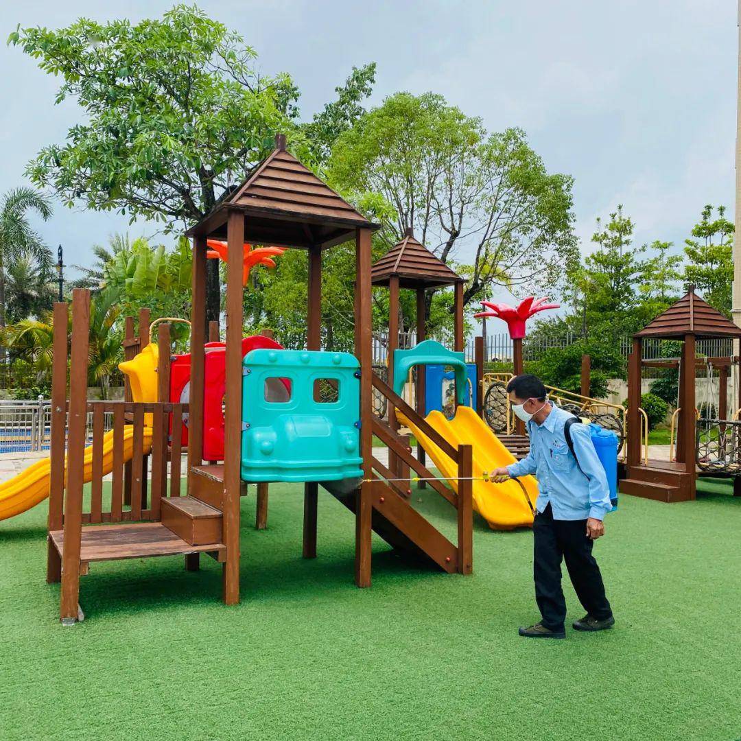 科学防疫保障开学花地御景湾幼儿园复学验收工作