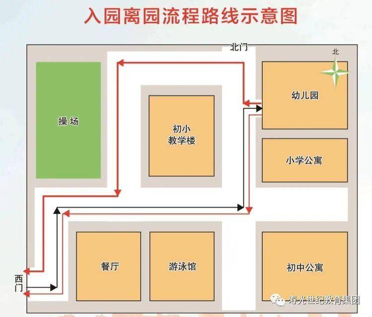 入园路线图图片