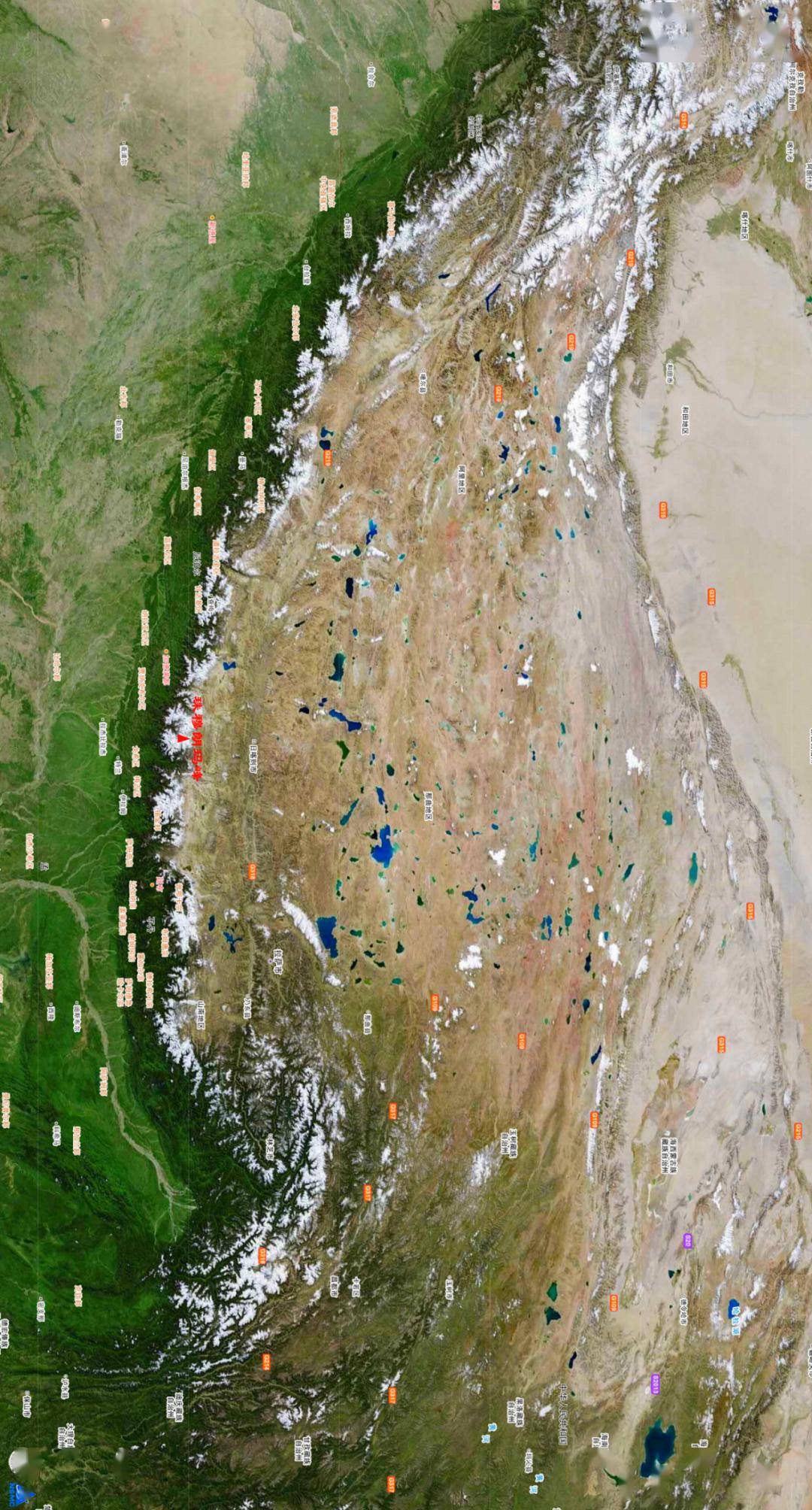 化 冰川,冰坡,冰塔林 到处可见 珠峰冰塔林 洛桑摄 今天 风云气象卫星