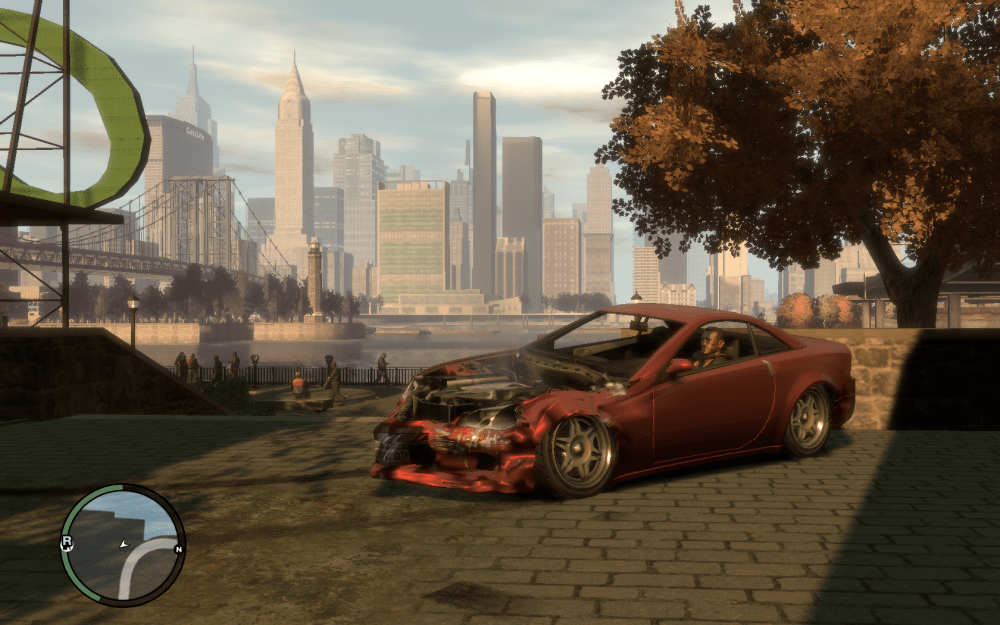 gta4上线于2008年,是r星既圣安地列斯/罪恶都市等经典老游戏制作出的