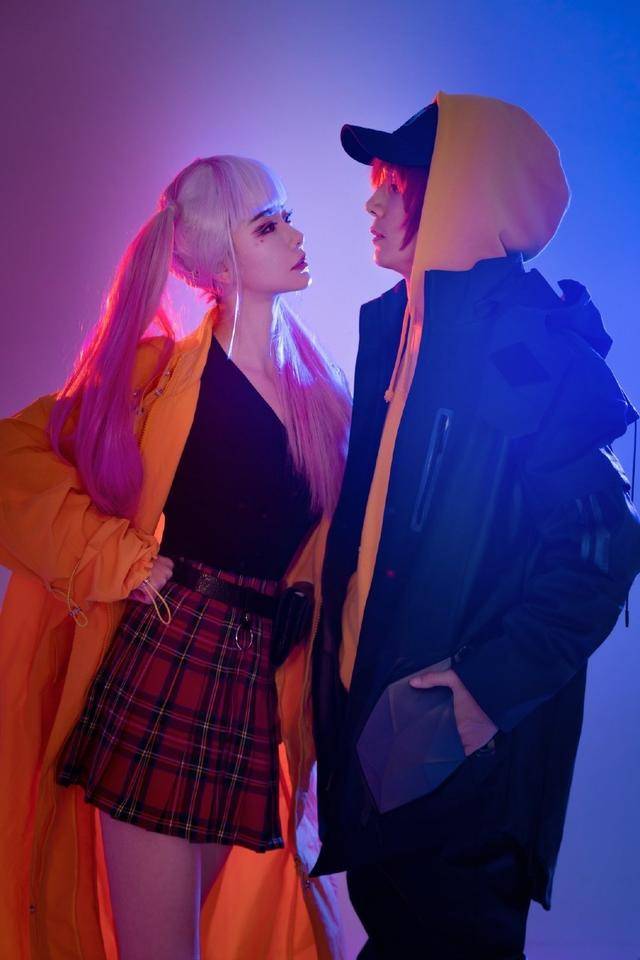 戚薇实力cos孙尚香,齐刘海双马尾造型hold住了