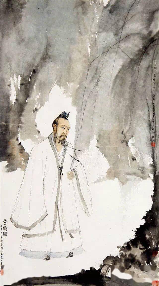 中国画傅抱石人物欣赏