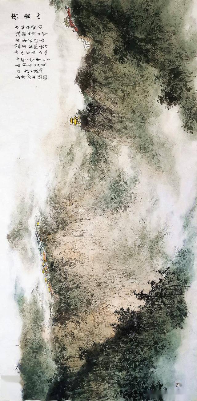 著名山水画家陈溪峋先生赴各地写生作品欣赏