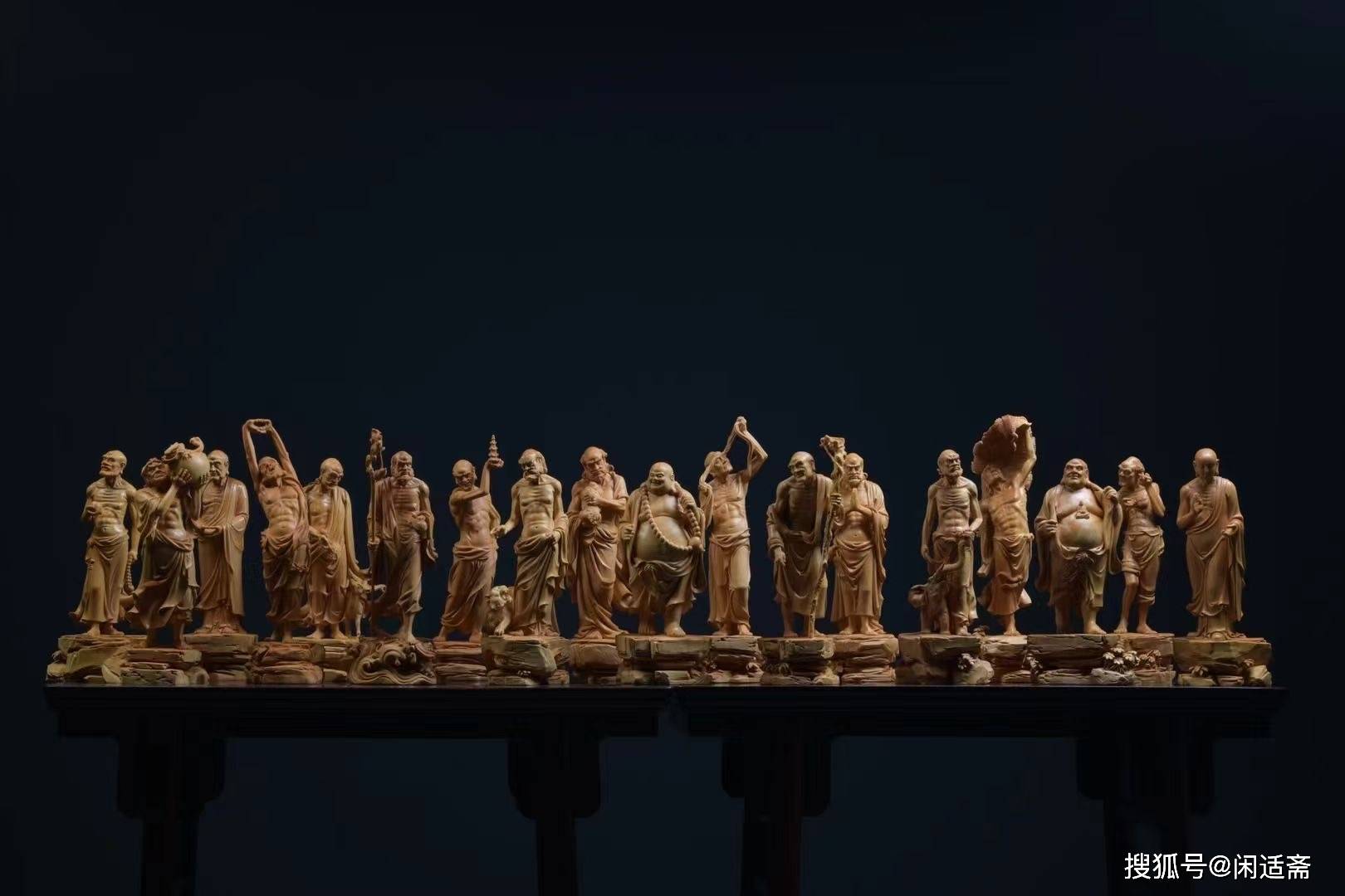 ▽鴻▽ 黄楊木製 細密彫 神龍筆架 置物 古賞物 中国古玩 中国古美術