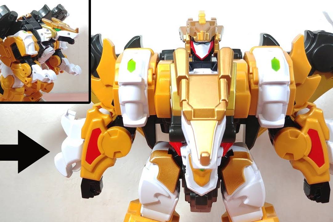 黄金变形恐龙机甲战士,飞龙形态和机器人形态哪个更炫酷呢?