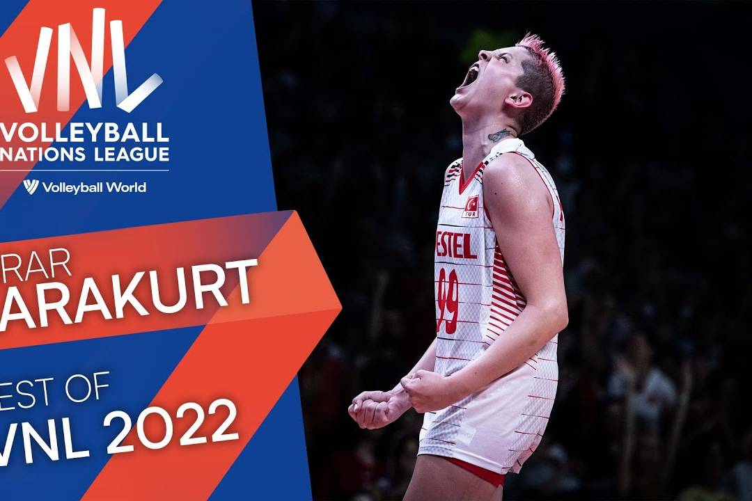 卡拉库尔特婊气知足的火烈鸟2022世界女排联赛疯采录