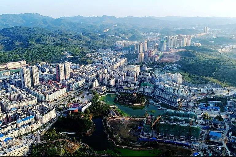地图里看区域发展贵州省凤冈县城市化进程