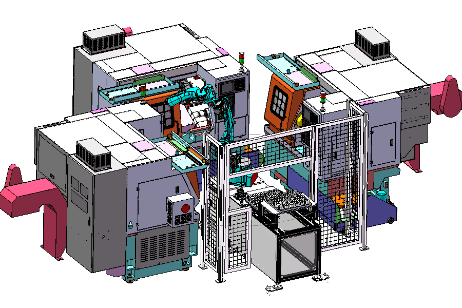 机器人自动化上下料提高产量减少人力成本