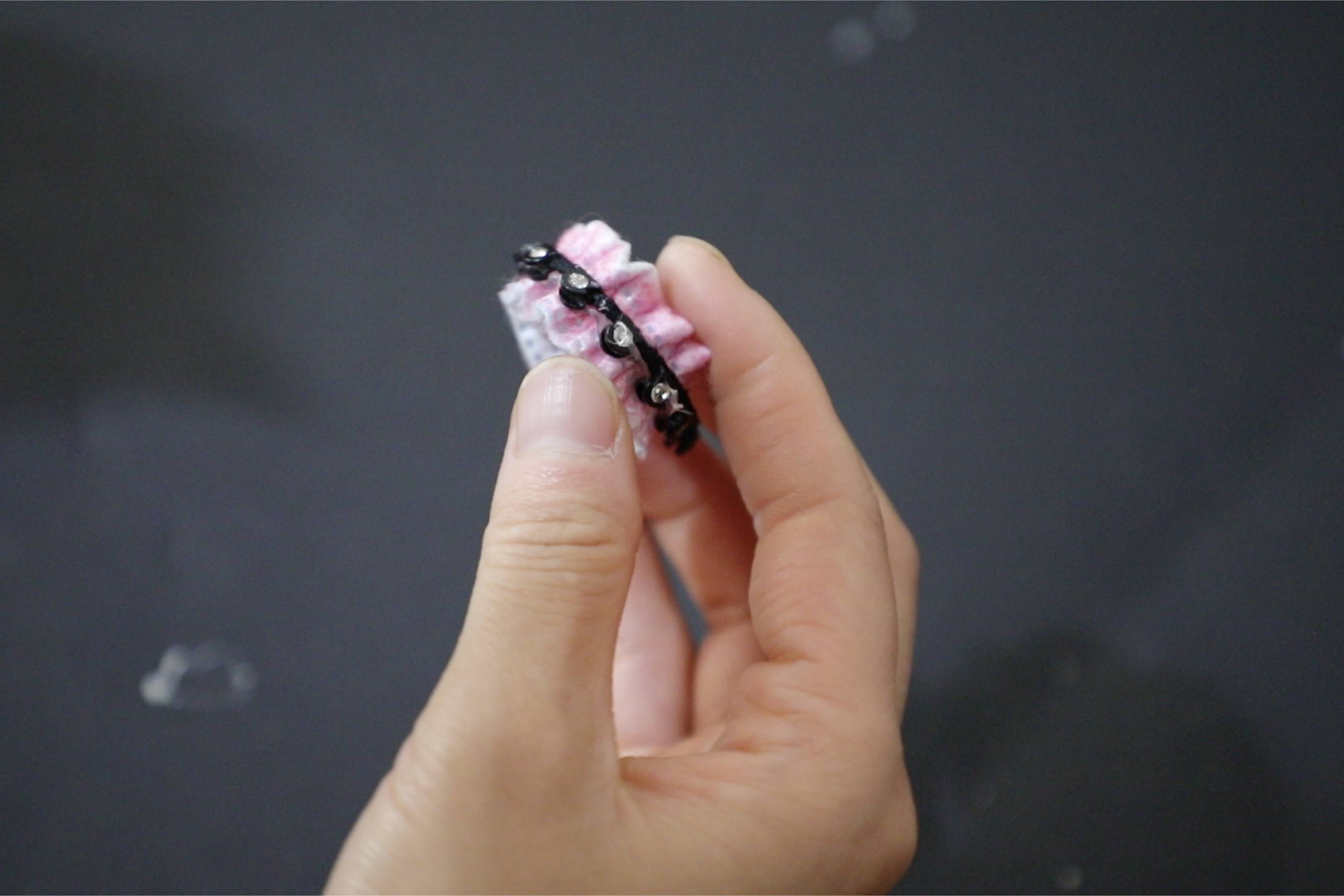 用口罩做漂亮的戒指少女心闺蜜指环制作简单又可爱