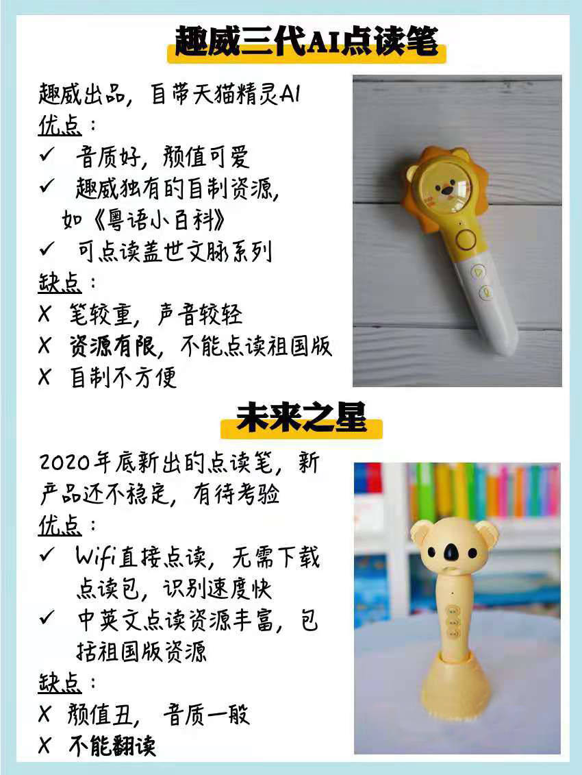 测评|【深度推荐】宝宝买哪个点读笔比较好一点？效果最好