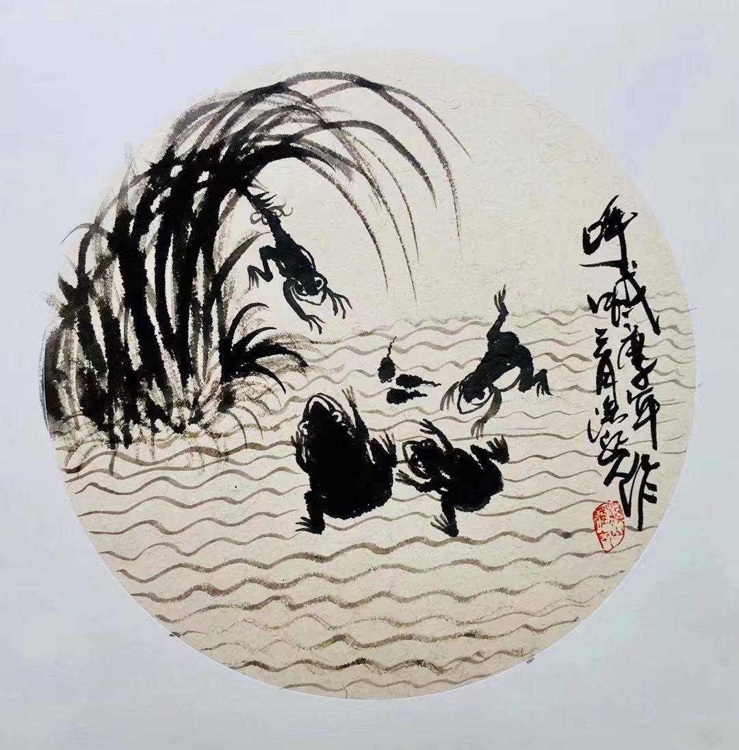 墨逸神飞 意境融彻 | 著名国画家,指墨画艺术大家朱祖国的指墨山水画