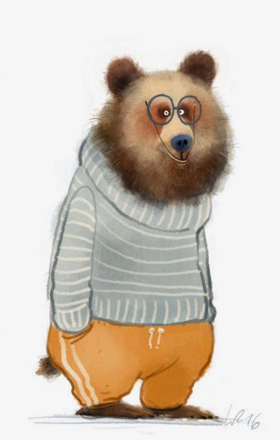 可爱的动物插画